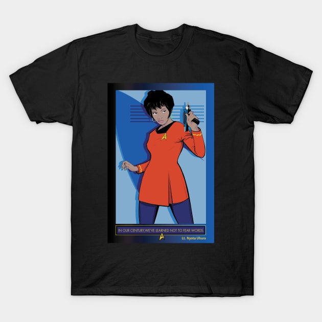 Uhura T-Shirt by Pop Art Saints